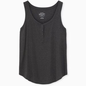 Torrid ribbed tank henley sleep tank